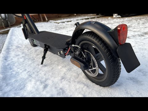 PRUEBO ESTE PATINETE POR CARRETERA DE HIELO