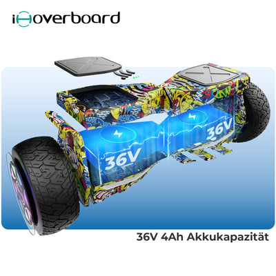 iHoverboard H8/H8Pro LED Schwarz Hoverboard Gelände 8.5"