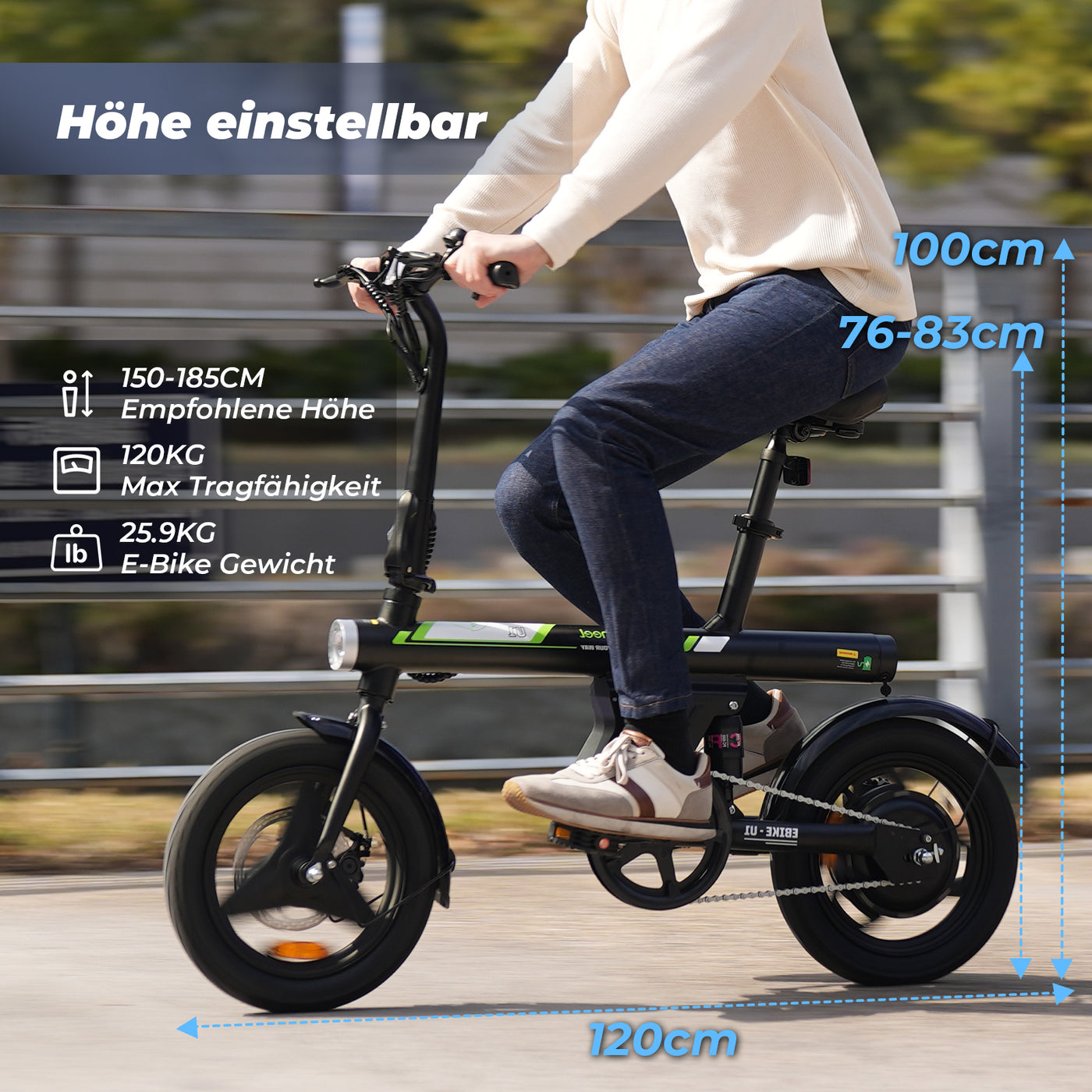 U1 City E-bike 250W für Erwachsene