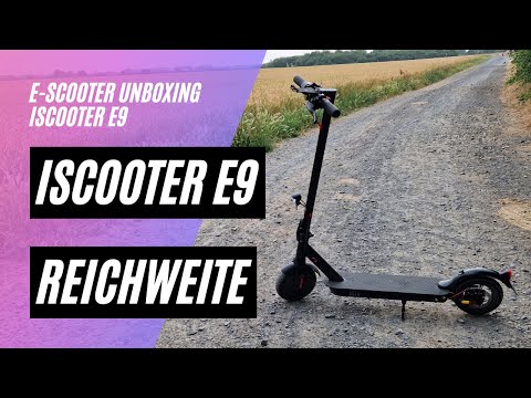  iScooter E9 Reichweitentest (36V; 7,5AH, 350W)