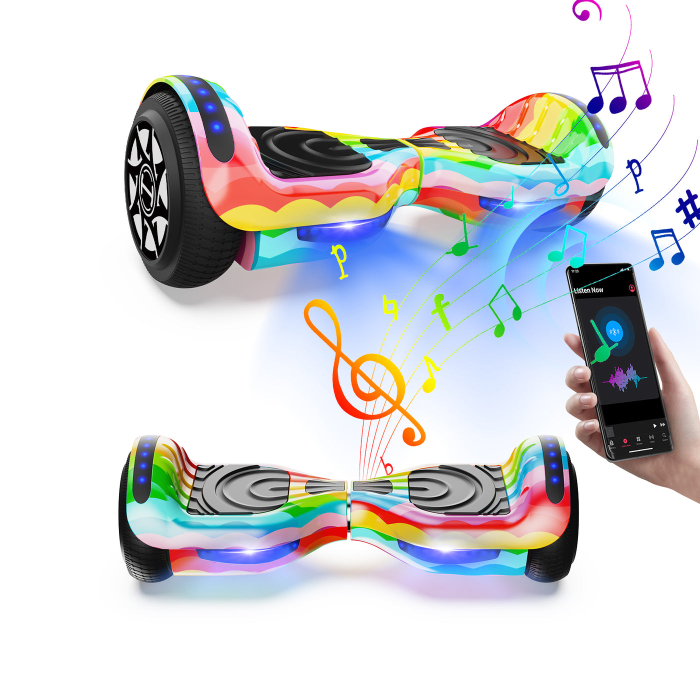 iHoverboard H4 Rosa Bluetooth Hoverboard 6.5"