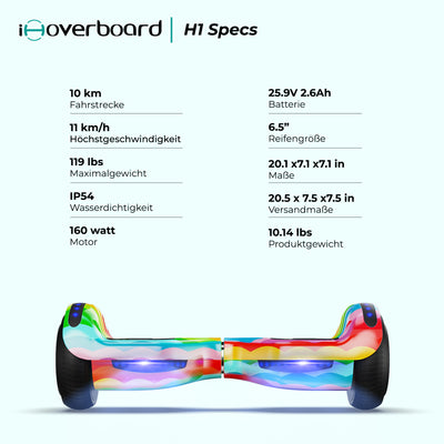 iHoverboard H1 Bluetooth Hoverboard 6.5"