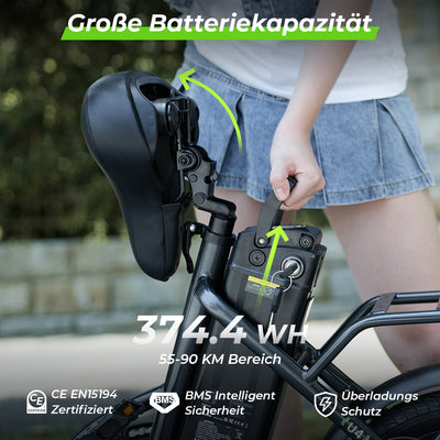 U4 Low Step-Through Foldable Electric Bike