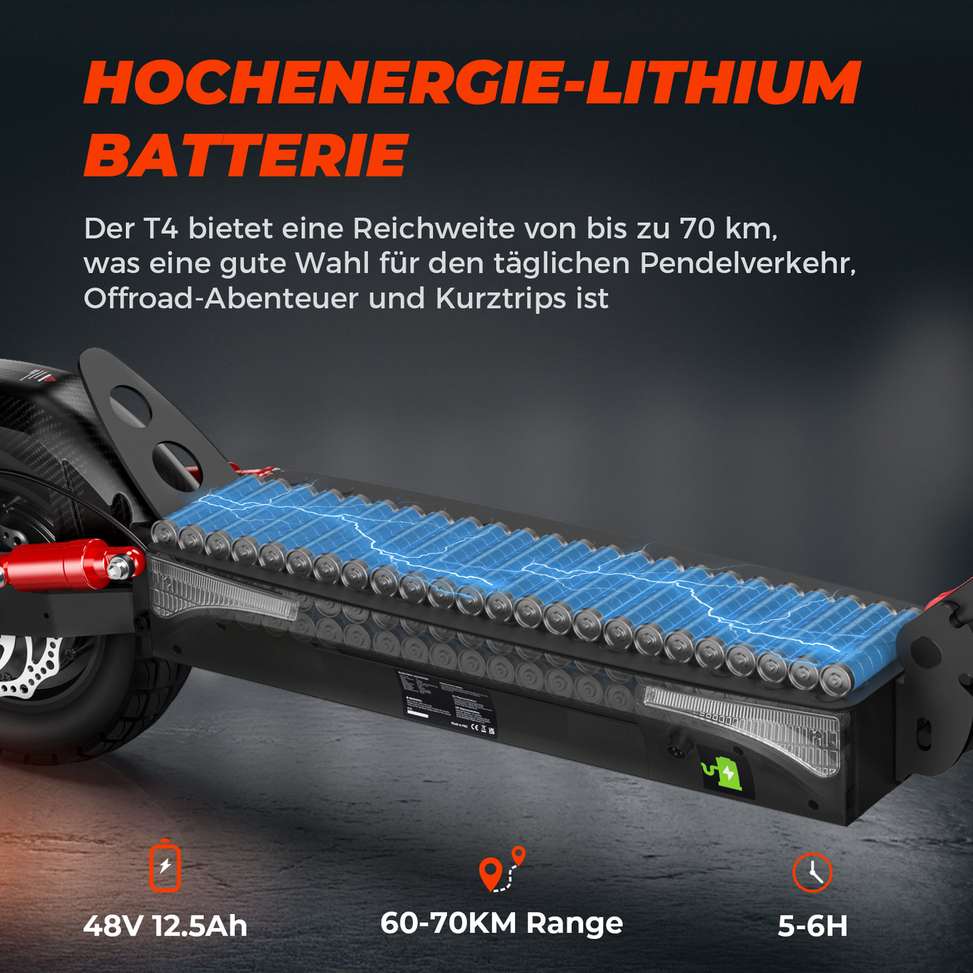 iScooter 1000W T4 Offroad E-Scooter Mit Straßenzulassung (ABE/eKFV)