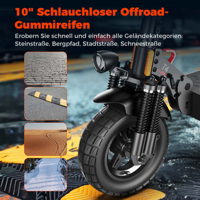 iScooter 1000W T4 Offroad E-Scooter Mit Straßenzulassung (ABE/eKFV)